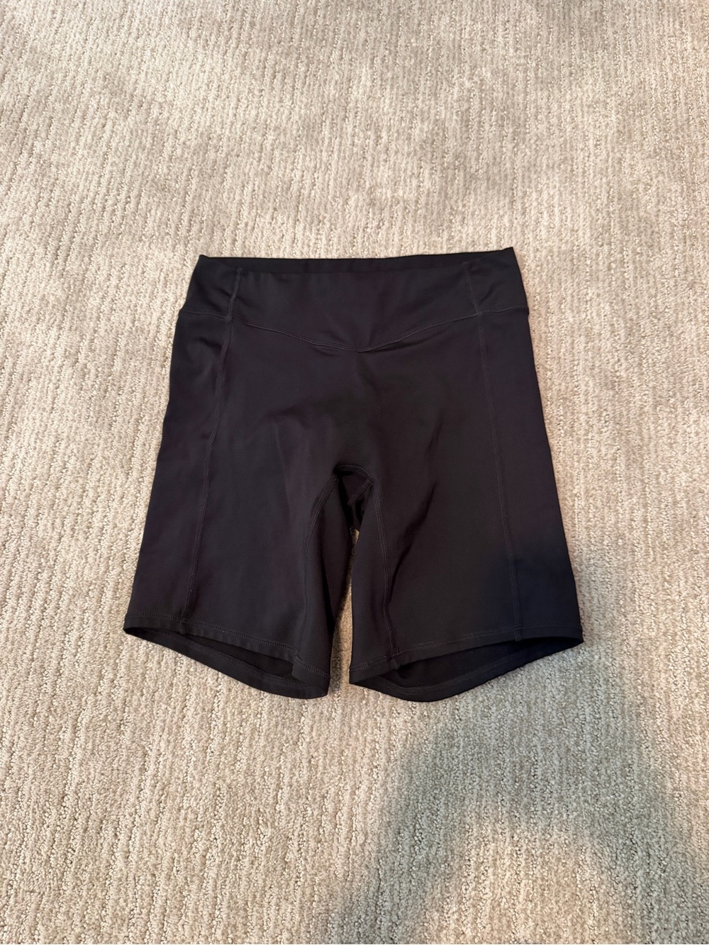 Vitality Black High-Waist Bike Shorts